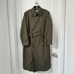 Uniqlo X Ines de la Fressange forest green cotton trench - Size S